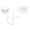 Wireless charger Powerdot Charge, 15W, white
