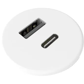 Kroviklis įfrez. Axessline, Micro USB-C+USB-A 12W, balta