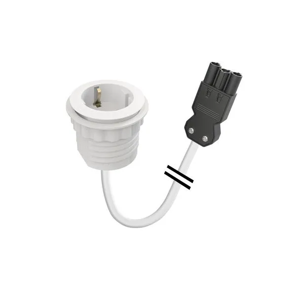 Power distributing unit PowerDot Mini 50, 1 socket type F, 3PC, white