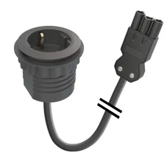Rozečių blokas PowerDot Mini 50 1xF 3PC, juoda