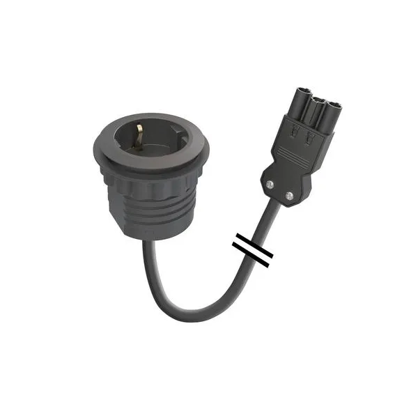 Rozečių blokas PowerDot Mini 50 1xF 3PC, juoda
