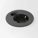 Power distributing unit Powerdot Compact 60, 1 socket type F, 1 cable grommet, black