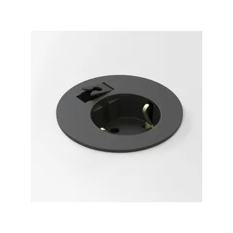 Power distributing unit Powerdot Compact 60, 1 socket type F, 1 cable grommet, black