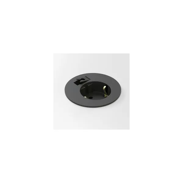 Rozečių blokas PowerDot Compact 60 1xF 1xlizdas laidams, juoda
