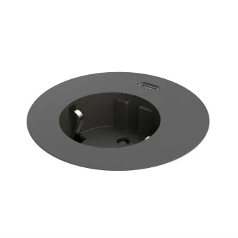 Power distributing unit Powerdot Compact 62, 1 socket type F, 1 USB-C charger 30W, black