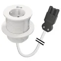 Rozečių blokas PowerDot Compact 60 1xF 1xlizdas laidams 3PC, balta