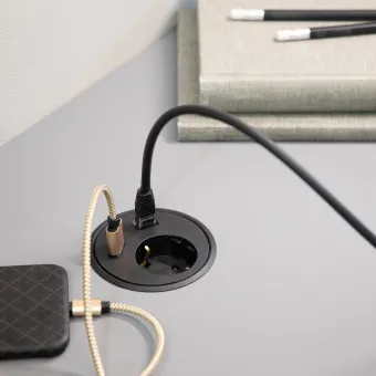 Rozečių blokas PowerDot 12 1xF 1xUSB-A 12W 1xdata, balta