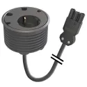 Power distributing unit PowerDot 10, 1xF, 4 cable grommet, cable with 3PC, black