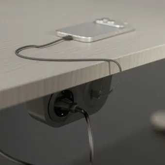 Laikiklis dvigubas PowerDot Mini, juoda
