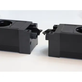 Outlet Connect Axessline, 4 socket type F, 1 USB-C & 1 USB-A charger, 15W, 3PC, black