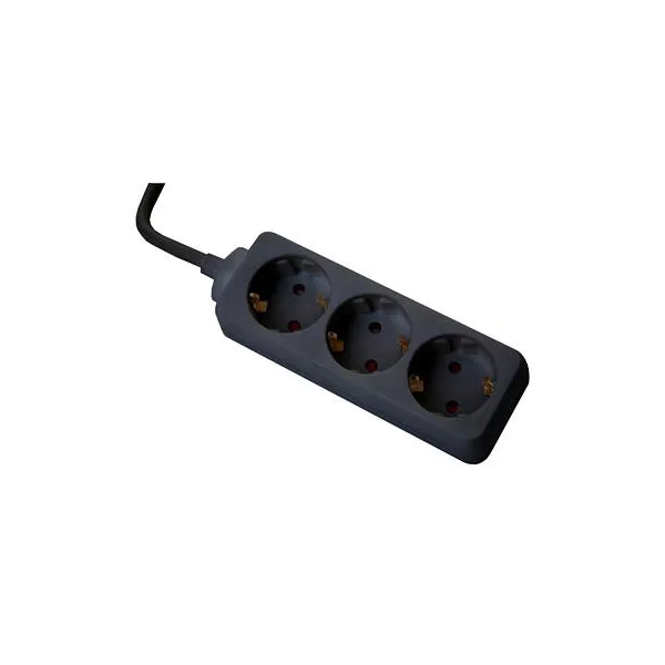 Ilgintuvas Power Strip, 3xF laidas, L1500, juoda