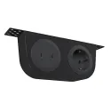 Power distributing units Powerdot Mini 52, Powerdot Mini 50, 2 USB-C charger 30W, 1 socket type F, including mounting bracket, black