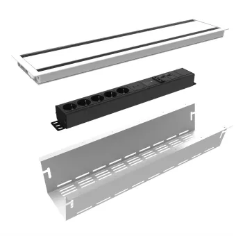 Conference Axessline, Kit including PDU, large, white