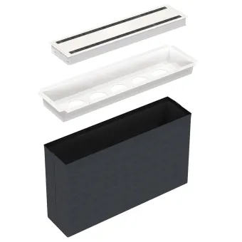 Conference Flex 02 Powerdot, Adaptable kit for 5 Powerdots, large, white