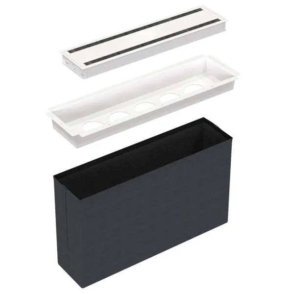 Conference Flex 02 Powerdot, Adaptable kit for 5 Powerdots, large, white