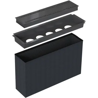 Conference Flex 02 Powerdot, Adaptable kit for 5 Powerdots, large, black
