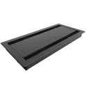 Table top dual conference lid Flip Cover 03, L300 mm, black