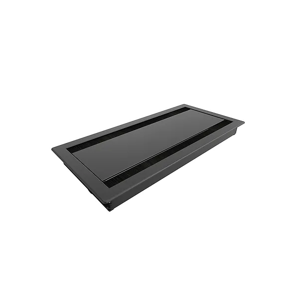 Table top dual conference lid Flip Cover 03, L300 mm, black