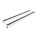 Table top dual conference lid Flip Cover 04, L600 mm, white