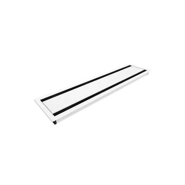 Table top dual conference lid Flip Cover 04, L600 mm, white