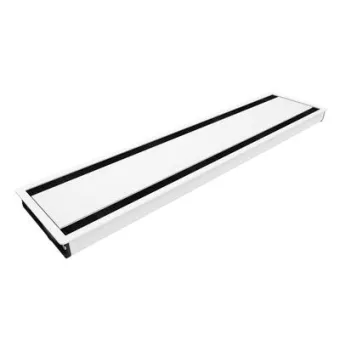 Table top dual conference lid Flip Cover 06, flush mounted, 600 mm, white