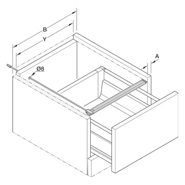 Drawer light Loox5, 3.8W, L450mm, multiwhite, white
