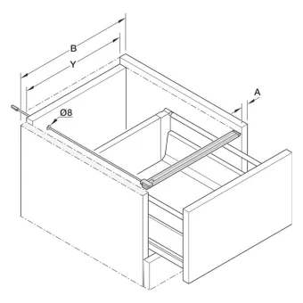 Drawer light Loox5, 5W, L600mm, multiwhite, white