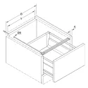 Šviestuvas stalčiaus Loox5, 8W, L900mm, multiwhite, balta