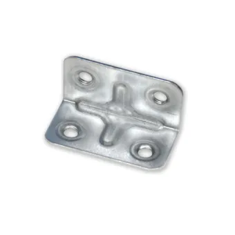 Corner plate, 40x20x20mm, steel, zinc