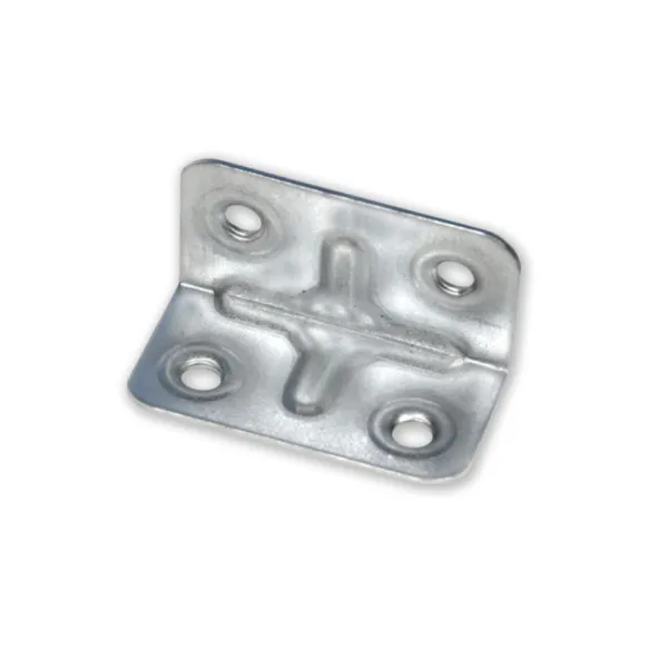 Corner plate, 40x20x20mm, steel, zinc
