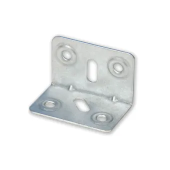 Corner plate, 40x25x25mm, steel, zinc
