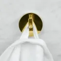 Single Hook Calm, D45x38mm, polished brass