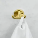 Double Hook Calm, D45x38mm, polished brass