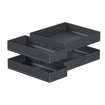 Basket set for corner mechanism, PURE, anthracite
