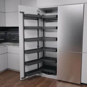 Larder unit TANDEM, W600mm, H1700m, PURE, anthracite