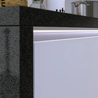 Aluminum LED profile for GOLA II profile, L4200mm, aluminium, black
