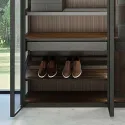 Aliuminium profile for shoe shelf 2351 5x20mm, L3000mm, brown metal grey