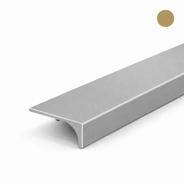 Profile for aluminium handle, L3500mm, aluminium, gold