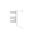 Joint for single profile GOLA II, angular, outer, white