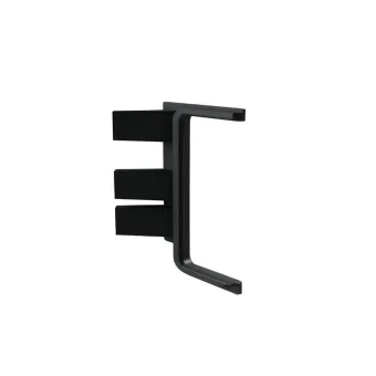 Joint for single profile GOLA II, angular, outer, black
