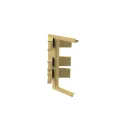 Joint for single profile GOLA II, angular, inner, gold