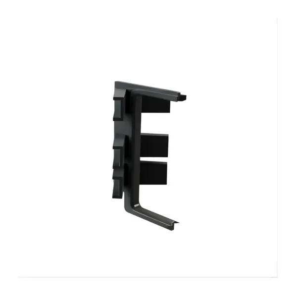 Joint for single profile GOLA II, angular, inner, black