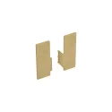 Endcaps 2 pcs. for single profile GOLA II, inner, gold