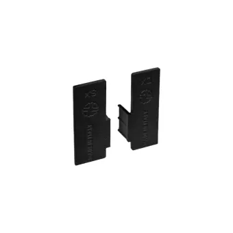 Endcaps 2 pcs. for single profile GOLA II, inner, black