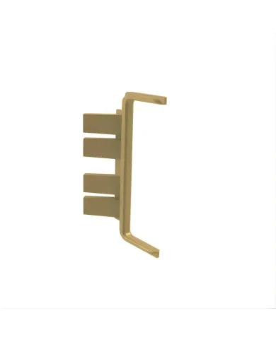 Joint for double profile GOLA II, angular, outer, gold