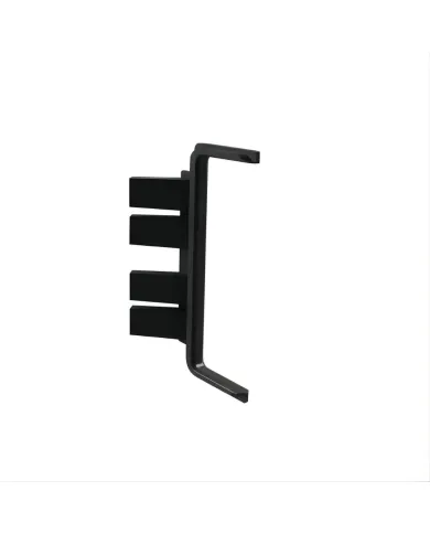 Joint for double profile GOLA II, angular, outer, black