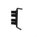 Joint for double profile GOLA II, angular, outer, black