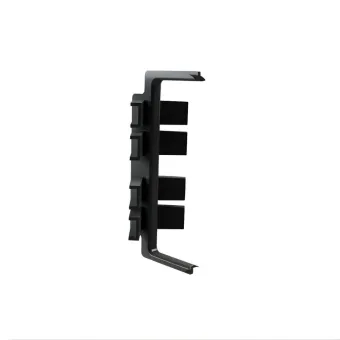 Joint for double profile GOLA II, angular, inner, black