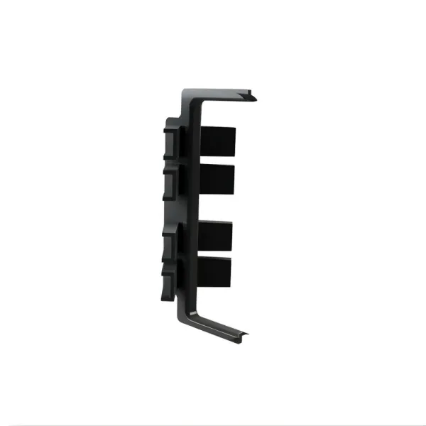 Joint for double profile GOLA II, angular, inner, black