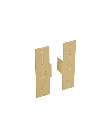 Endcaps 2 pcs. for double profile GOLA II, inner, gold